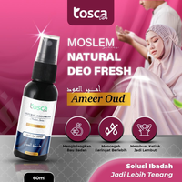 Natural Deodorant Spray 60ml Tosca Deodorant Moslem Tawas Cair Ampuh Mencegah Bau Ketiak