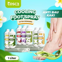 TOSCA Cooling Foot Spray Deodorant Kaki Penghilang Bau Kaki Refill 1 Liter