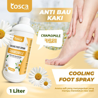 TOSCA Cooling Foot Spray Deodorant Kaki Penghilang Bau Kaki Refill 1 Liter