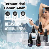TOSCA Paket 5pcs Deodorant Spray Men Series Free Pouch 30ml