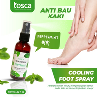 TOSCA Cooling Foot Spray Aroma Pappermint 60ml x2 (isi 2)