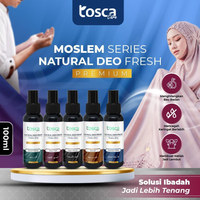 Natural Deodorant Spray 100ml Tosca Deodorant Moslem Series Tawas Cair Ampuh Mencegah Bau Ketiak
