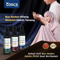 Natural Deodorant Spray 100ml Tosca Deodorant Moslem Series Tawas Cair Ampuh Mencegah Bau Ketiak