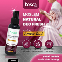 Natural Deodorant Spray 100ml Tosca Deodorant Moslem Series Tawas Cair Ampuh Mencegah Bau Ketiak