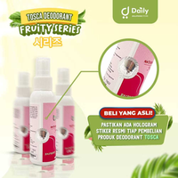 PAKET 5pcs Natural Deodorant Spray Tosca Deodorant Fruity Series Tawas Cair Mencegah Bau Ketiak