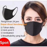 MASKER KOREA KW PENUTUP MULUT HIDUNG FLU ASAP POLUSI MOTOR LUSINAN