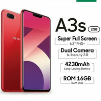 OPPO A3s RAM 2GB ROM 16GB GARANSI RESMI 1 TAHUN