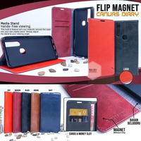 OPPO RENO 2F FLIP CASE MAGNET CANVAS DIARY BLUEMOON