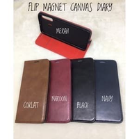 OPPO RENO 2F FLIP CASE MAGNET CANVAS DIARY BLUEMOON