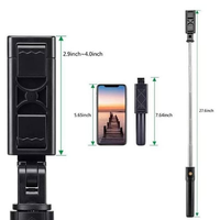 SELFIE STICK TONGSIS WITH BLUETOOTH TRIPOD STANDING K07