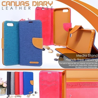 Vivo Z1 Pro Flip Cover Case Canvas Dompet Buka Tutup