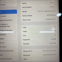 iPad mini 6 64GB wifi Gray Garansi inter 04/12/24