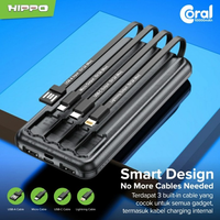 Hippo Powerbank Coral 10000 mAh 5 Output With Smart Detect Charging