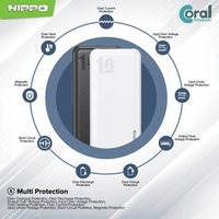 Hippo Powerbank Coral 10000 mAh 5 Output With Smart Detect Charging