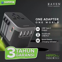 Hippo Travel Adapter Charger Raven Universal Power Socket
