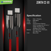Hippo Zenith CC-01 Kabel PD USB Type C To USB Type C 60W