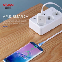 Kabel Data Vivan SM200s 2A Android Micro USB 200cm