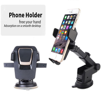 Holder Mobil Jepit HD-09 Long Neck Phone car holder 360 degree rotation HD09