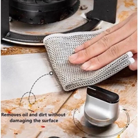 (SP) Isi 5 Pcs KAIN LAP DAPUR KAWAT CUCI PIRING SERBAGUNA PEMBERSIH NODA MEMBANDEL