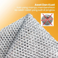 (SP) Isi 5 Pcs KAIN LAP DAPUR KAWAT CUCI PIRING SERBAGUNA PEMBERSIH NODA MEMBANDEL