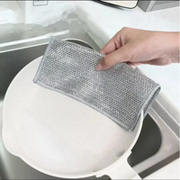 (SP) Isi 5 Pcs KAIN LAP DAPUR KAWAT CUCI PIRING SERBAGUNA PEMBERSIH NODA MEMBANDEL