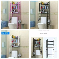 (SP) Rak Toilet Besi Serbaguna / Organizer WC Tissue Sabun Kloset Kamar Mandi / Shenar