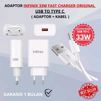 Adaptor INFINIX 33W Fast Charger USB To Type C Original