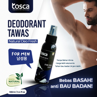 Deodorant Tawas Spray Tosca Deodorant Ampuh Mencegah Bau Ketiak dan Badan Non Alkohol 100ml