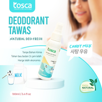 Deodorant Tawas Spray Tosca Deodorant Ampuh Mencegah Bau Ketiak dan Badan Non Alkohol 100ml