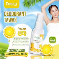 Natural Deodorant Spray 60ml Tosca Deodorant Fruity Tawas Cair Ampuh Mencegah Bau Ketiak
