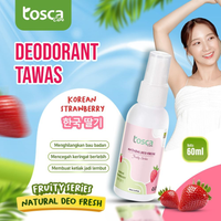 Natural Deodorant Spray 60ml Tosca Deodorant Fruity Tawas Cair Ampuh Mencegah Bau Ketiak