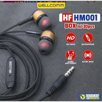 (SP) HEADSET WELLCOMM HM-001 STEREO EARPHONE HM001 SUPER BASS