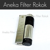 Korek Api IMCO Silver Black Api Reguler IC70313