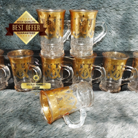 Gelas Arabian Motif Turky Isi 6pcs Gelas Kaca