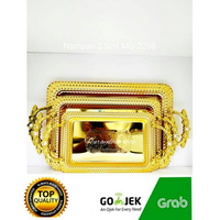 NAMPAN ARAB 3 SET MUTIARA B GOLD STAINLESS