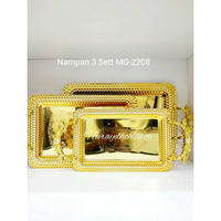 NAMPAN ARAB 3 SET MUTIARA B GOLD STAINLESS