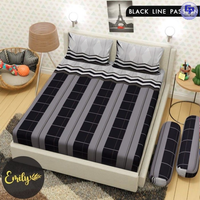 Black Line Passion - Sprei 120 dan Sprei 180 Motif Limited Edition
