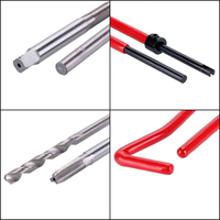 Recoil Helicoil set M5x0.8 Thread Repair Kit M5x0.8 recoil set alat repair baut slek.recoil set tap bor handle dll.alat reparasi drat