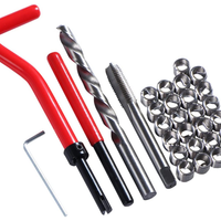 Recoil Helicoil set M5x0.8 Thread Repair Kit M5x0.8 recoil set alat repair baut slek.recoil set tap bor handle dll.alat reparasi drat