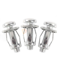 10pcs M6x25 Sekrup Jack Nuts Baut Jack Nut Rivet Jack Nut Rivet Plat Metal Mur Baut Drat Sekrup Fisher M6 Skrup