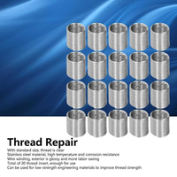 50pcs Recoil Helicoil M6x1.0 1.5D recoil.helicoil.verbos drat baut kunci 10. M6×1 1.5D material per stainles