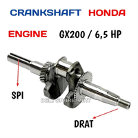 Gx 200 Crankshaft Kruk As Kro As Mesin engine Gx200 6.5Hp