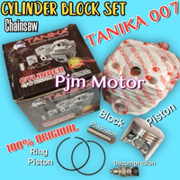 007 Cylinder block blok komplit mesin chain saw tanika senso sinso 007