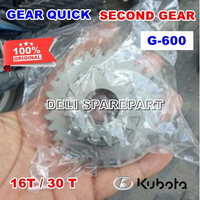 G600 second gear Gigi penghubung mesin tractor quick G600 16T / 30T original