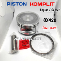 Gx420 piston kit piston komplit mesin honda engine genset gx420 size 0,25