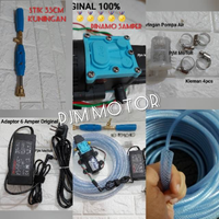 Paket Lengkap Pompa Cuci Motor Ac Mobil Tekanan tinggi 12V HIU 5 amper