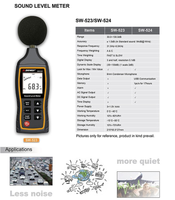 Sound Level Meter Sndway SW524 Data Logger SW-524 Noise Tester USB PC