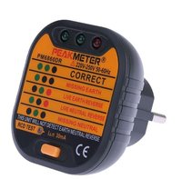 Socket Tester Uji Kelistrikan Grounding Meter 220v PEAKMETER PM6860DR