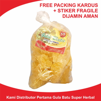 Gula Batu 250 gram Kristal Kuning Asli Merk Super Herbal Kualitas Cirebon Yogya Jogja