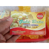 Gula Batu 250 gram Kristal Kuning Asli Merk Super Herbal Kualitas Cirebon Yogya Jogja